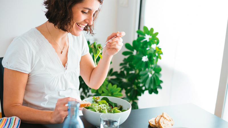 een gezond samengestelde lunch